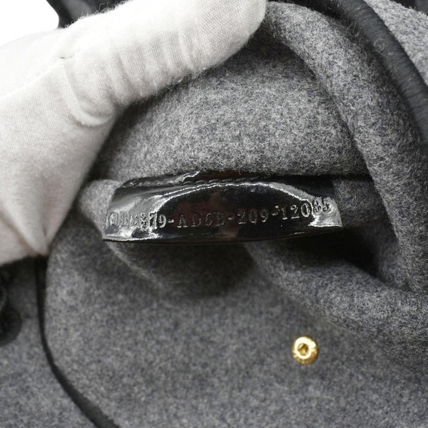 FENDI Sunshine Flannel Wool Shoulder Bag Grey