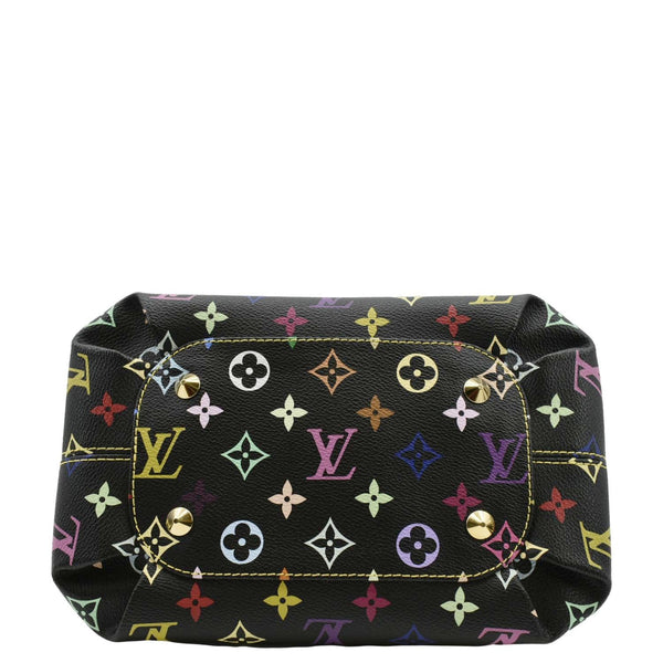 LOUIS VUITTON Annie MM Multicolor Monogram Canvas Shoulder Bag Black