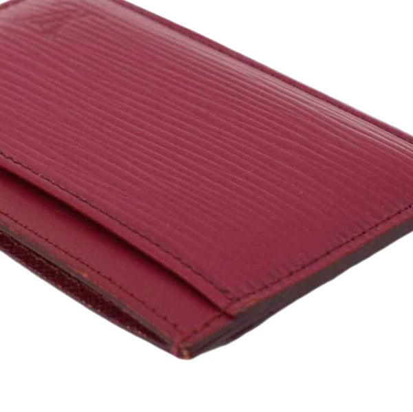 LOUIS VUITTON Epi Leather Card Holder Fuchsia