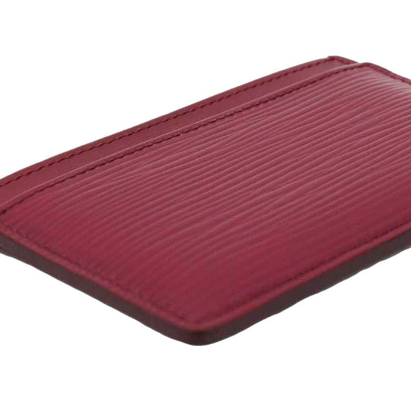 LOUIS VUITTON Epi Leather Card Holder Fuchsia