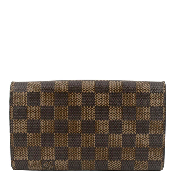 LOUIS VUITTON Croisette Chic Crossbody Chain Wallet Brown with back view