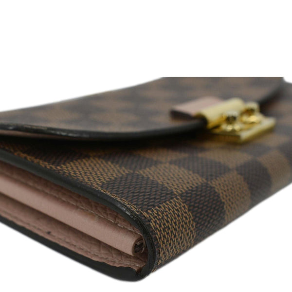 LOUIS VUITTON Croisette Chic Crossbody Chain Wallet Brown with lower right corner