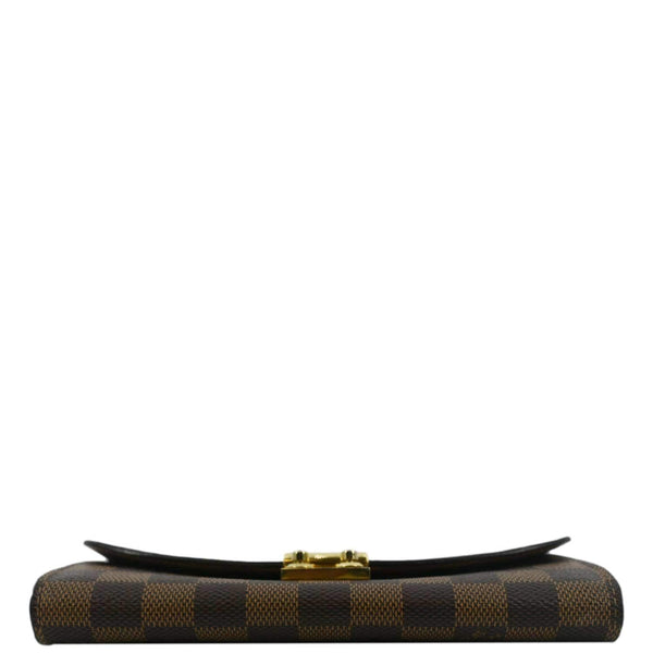 LOUIS VUITTON Croisette Chic Crossbody Chain Wallet Brown wirh lower side