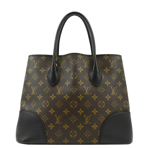 LOUIS VUITTON Flandrin Monogram Canvas Tote Shoulder Bag Brown