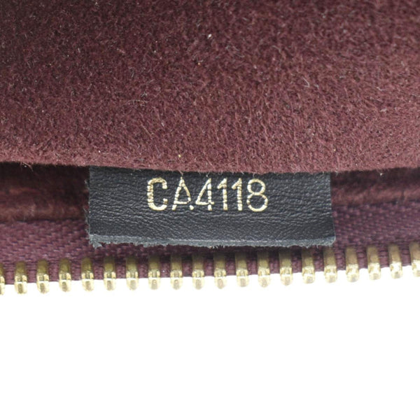 LOUIS VUITTON V MM Monogram Canvas Tote Shoulder Bag Bordeaux