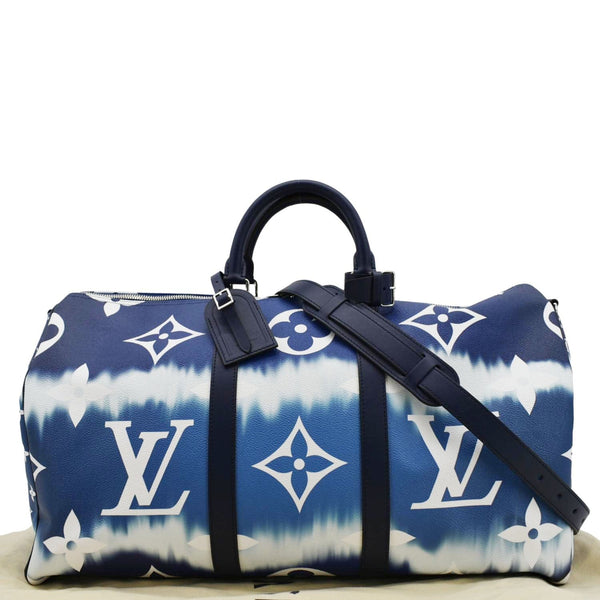 LOUIS VUITTON Keepall 50 Monogram Escale Bandouliere strip side look