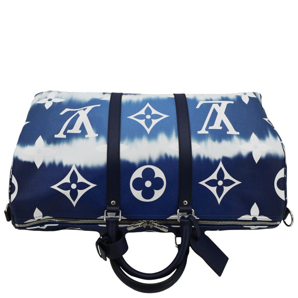 LOUIS VUITTON Keepall 50 Monogram Escale Bandouliere top side look