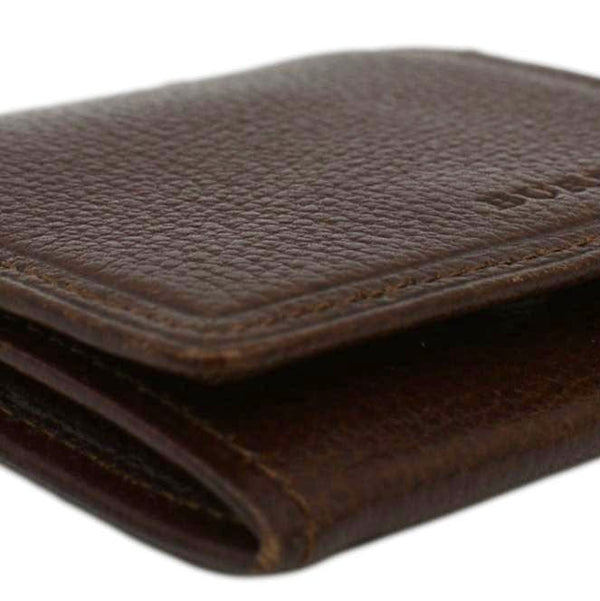 BURBERRY Caviar Leather Coin Purse Brown