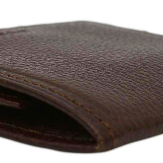 BURBERRY Caviar Leather Coin Purse Brown