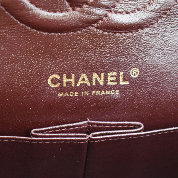 CHANEL Classic Medium Double Flap Quilted Leather Shoulder Bag Black