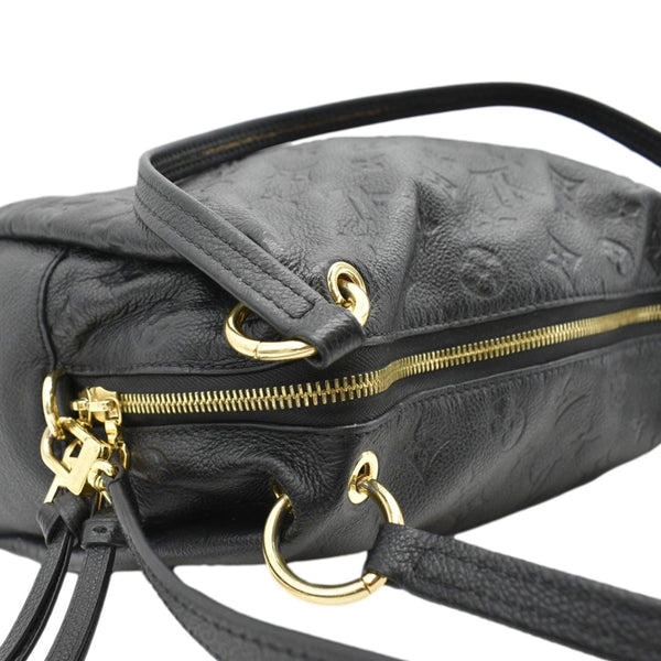LOUIS VUITTON Ponthieu PM Empreinte Leather Shoulder Bag Black