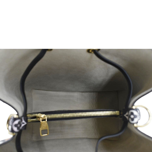 LOUIS VUITTON Neonoe Giant Jungle Canvas Shoulder Bucket Bag Ivory