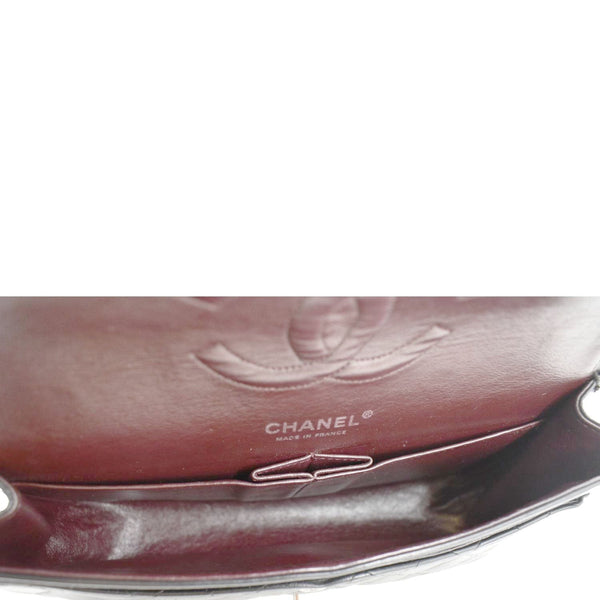 CHANEL Classic Medium Double Flap Quilted Leather Shoulder Bag Black