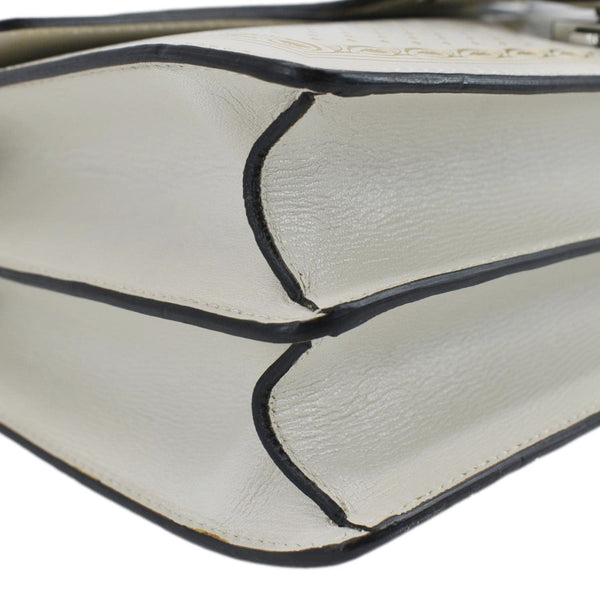 GUCCI X SEGA Dionysus Medium GUCCY Stars Leather Shoulder Bag White 400235