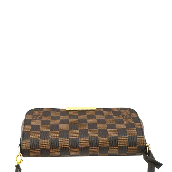 LOUIS VUITTON Favorite PM Damier Ebene Crossbody Bag Brown