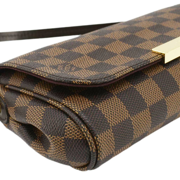 LOUIS VUITTON Favorite PM Damier Ebene Crossbody Bag Brown