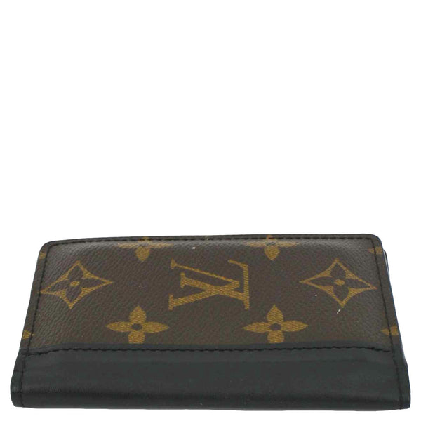 LOUIS VUITTON Pocket Organizer Monogram Canvas Wallet Black/Brown