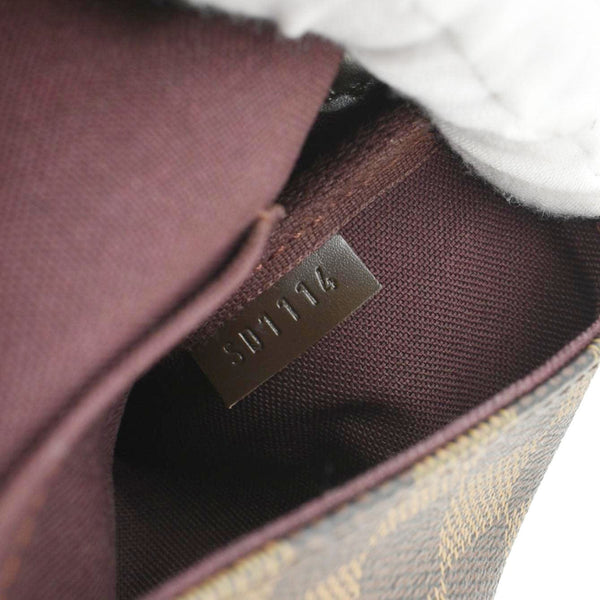 LOUIS VUITTON Favorite PM Damier Ebene Crossbody Bag Brown