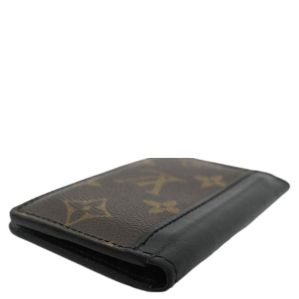 LOUIS VUITTON Pocket Organizer Monogram Canvas Wallet Black/Brown