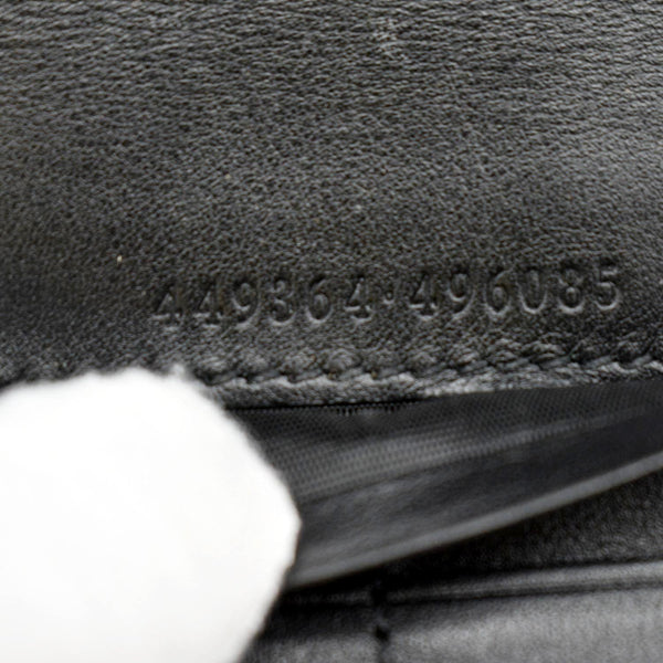 GUCCI Microguccissima Leather Zip Wallet Black 449364