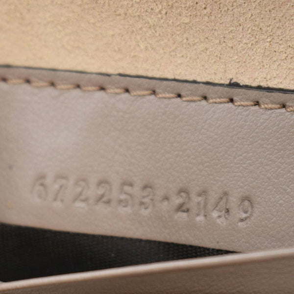 GUCCI GG Marmont Vanity Leather Crossbody Bag Dusty Pink 672253