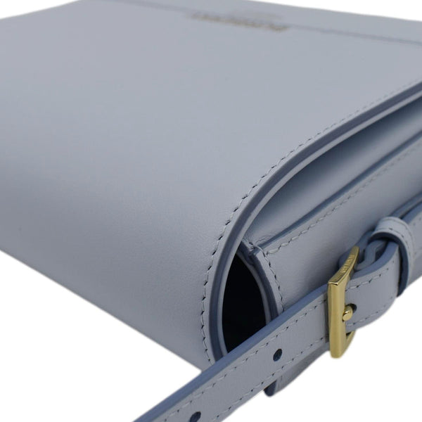 BURBERRY Small Grace Leather Crossbody Bag Light Blue