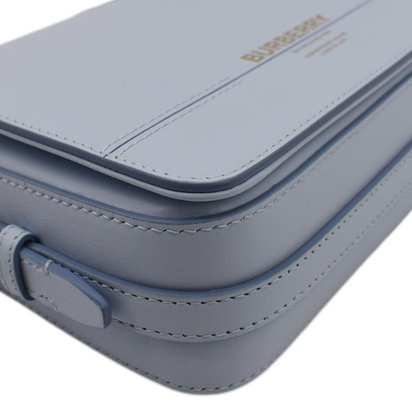 BURBERRY Small Grace Leather Crossbody Bag Light Blue