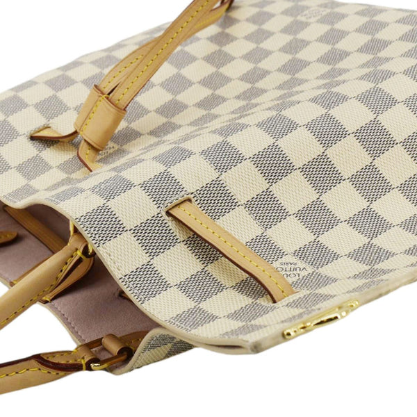 LOUIS VUITTON Girolata Damier Azur Shoulder Bag White