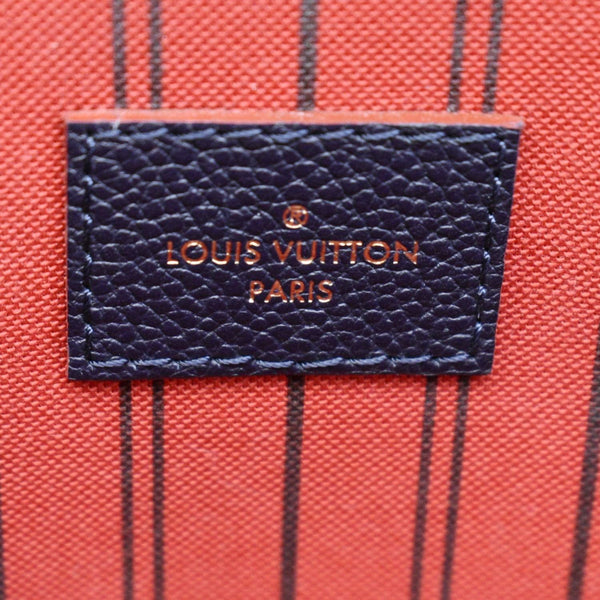LOUIS VUITTON Metis Pochette Empreinte Leather Crossbody Bag Navy Blue