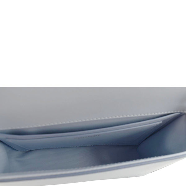 BURBERRY Small Grace Leather Crossbody Bag Light Blue