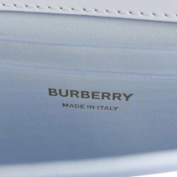 BURBERRY Small Grace Leather Crossbody Bag Light Blue