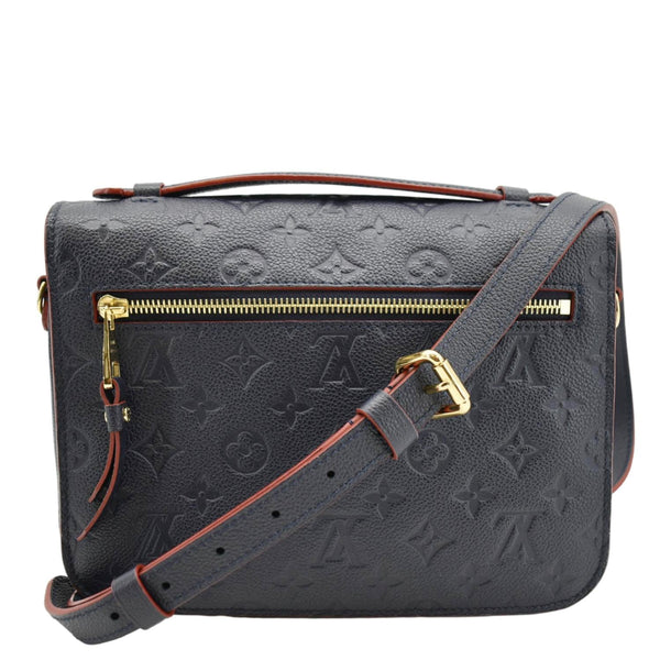 LOUIS VUITTON Metis Pochette Empreinte Leather Crossbody Bag Navy Blue back look
