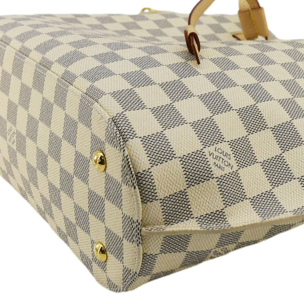 LOUIS VUITTON Girolata Damier Azur Shoulder Bag White