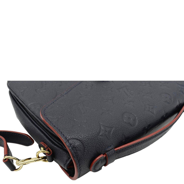 LOUIS VUITTON Metis Pochette Empreinte Leather Crossbody Bag Navy Blue