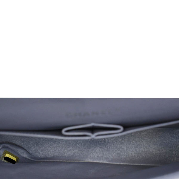 CHANEL Classic Double Flap Quilted Leather Shoulder Bag Lavender