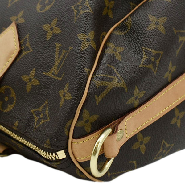 LOUIS VUITTON Speedy 30 Monogram Canvas Satchel Bag Brown