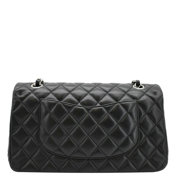 CHANEL Classic Medium Double Flap Quilted Leather back side look