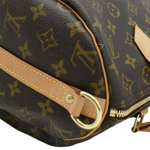 LOUIS VUITTON Speedy 30 Monogram Canvas Satchel Bag Brown