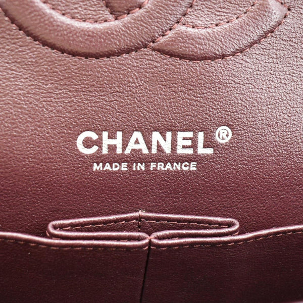 CHANEL Classic Medium Double Flap Quilted Leather Shoulder Bag Black