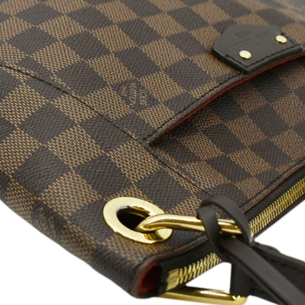 LOUIS VUITTON South Bank Besace Damier Ebene Crossbody Bag Brown