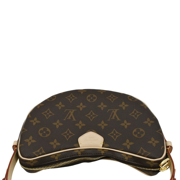 LOUIS VUITTON Croissant MM Monogram Canvas Shoulder Bag Brown
