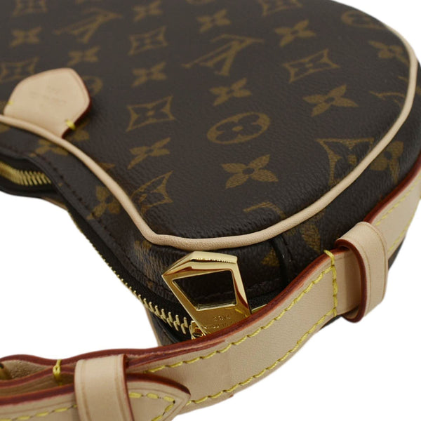 LOUIS VUITTON Croissant MM Monogram Canvas Shoulder Bag Brown