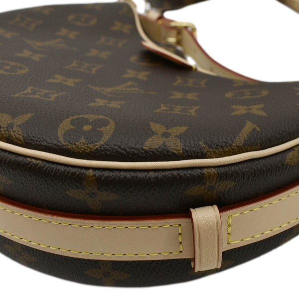 LOUIS VUITTON Croissant MM Monogram Canvas Shoulder Bag Brown