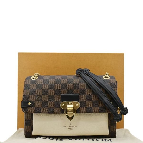 LOUIS VUITTON Vavin PM Damier Ebene Crossbody Bag Cream