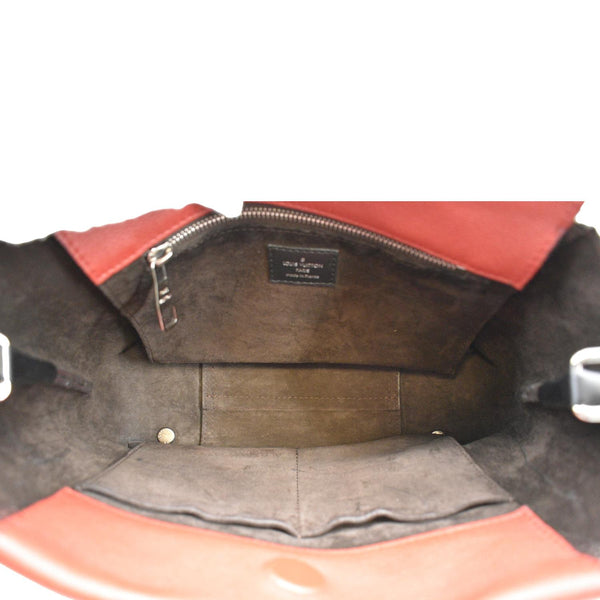 LOUIS VUITTON W BB Tote Monogram Velours Tote Shoulder Bag Red