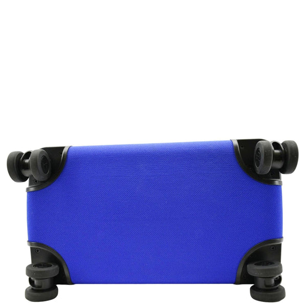 Louis Vuitton Horizon 55 4R Soft Thermoform Knit Rolling Luggage Travel Bag Blue