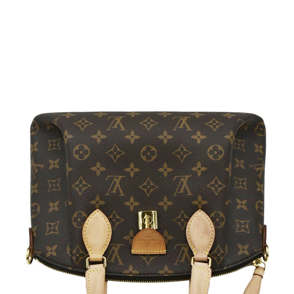 LOUIS VUITTON Rivoli PM Monogram Canvas Satchel Bag Brown