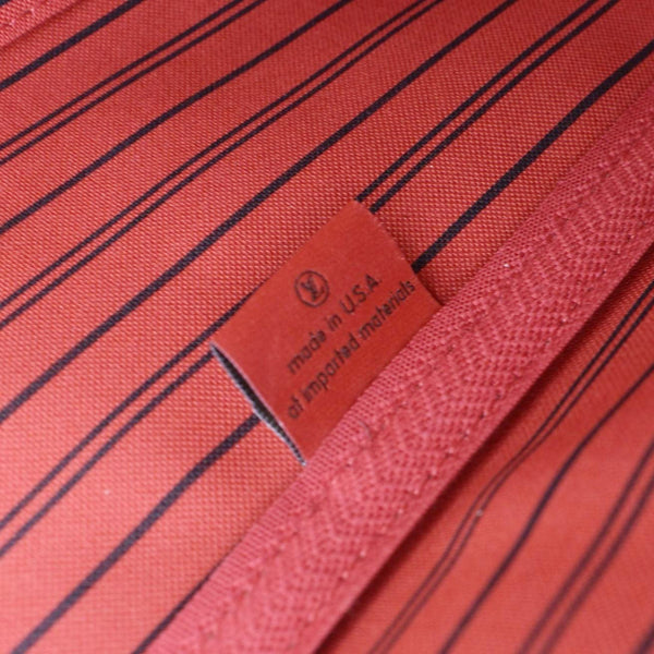 LOUIS VUITTON Neverfull MM Damier Ebene Shoulder Bag Brown