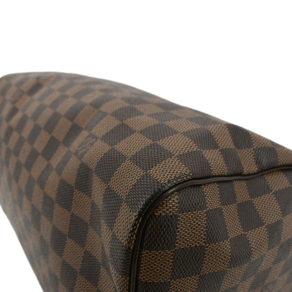 LOUIS VUITTON Speedy 30 Damier Ebene Satchel Bag Brown