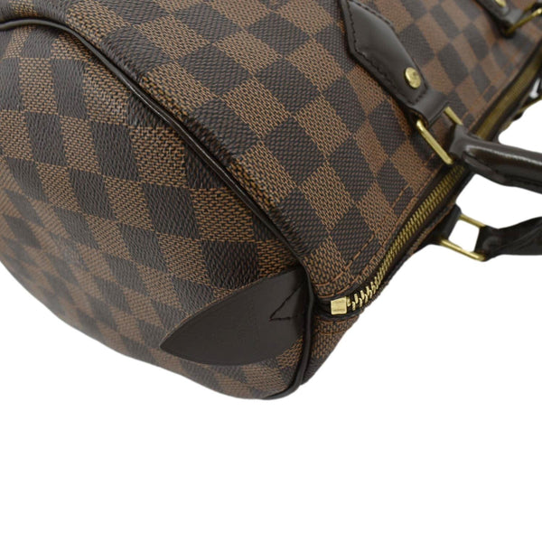 LOUIS VUITTON Speedy 30 Damier Ebene Satchel Bag Brown